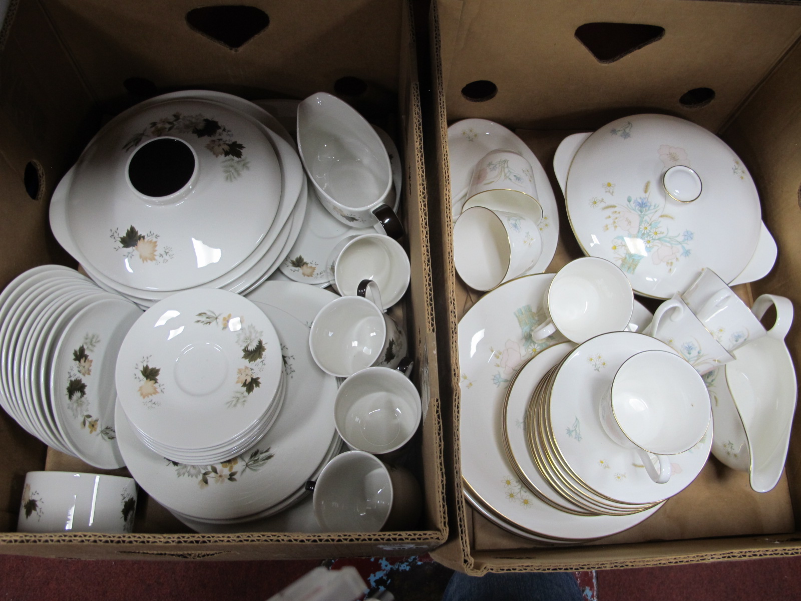 Royal Doulton Part Dinner Service 'Flirtation', together with Royal Dolton part tea-dinner