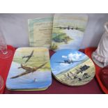 RAF Themed Collectors Plates Davenport, rectangular , three other (14).