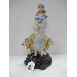 A Peggy Davies Figurine 'Celebration', an artists original colourway 1/1 by Victoria Bourne, 27cm