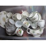 Royal Stafford 'True Love' Tea Ware, of twenty one pieces, Chinese similar, Meakin 'Hereford', etc.