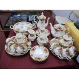 Royal Albert 'Old Country Roses' Table China, of approximately forty one pieces, including tureen,