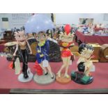 A Collection of Four Betty Boop Figurines, by King Features Syndicate, the tallest 40cm. (4)