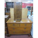 An Early XX Century Oak Chest of Drawers, with two short drawers, two long drawers, together with an