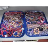 A Mixed Lot of Assorted Modern Costume Jewellery, including bead necklaces, bracelets, imitation