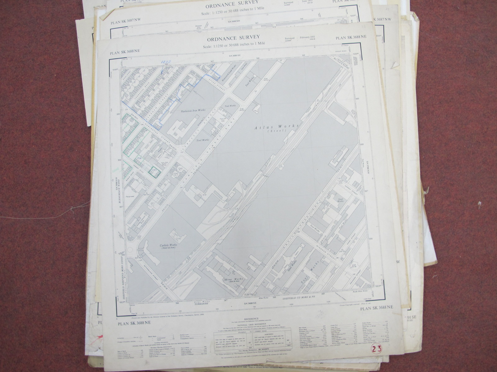 West Riding Yorkshire Maps, Sheffield Central, North, Penistone, Broomhill, Crookesmoor, - Image 9 of 10