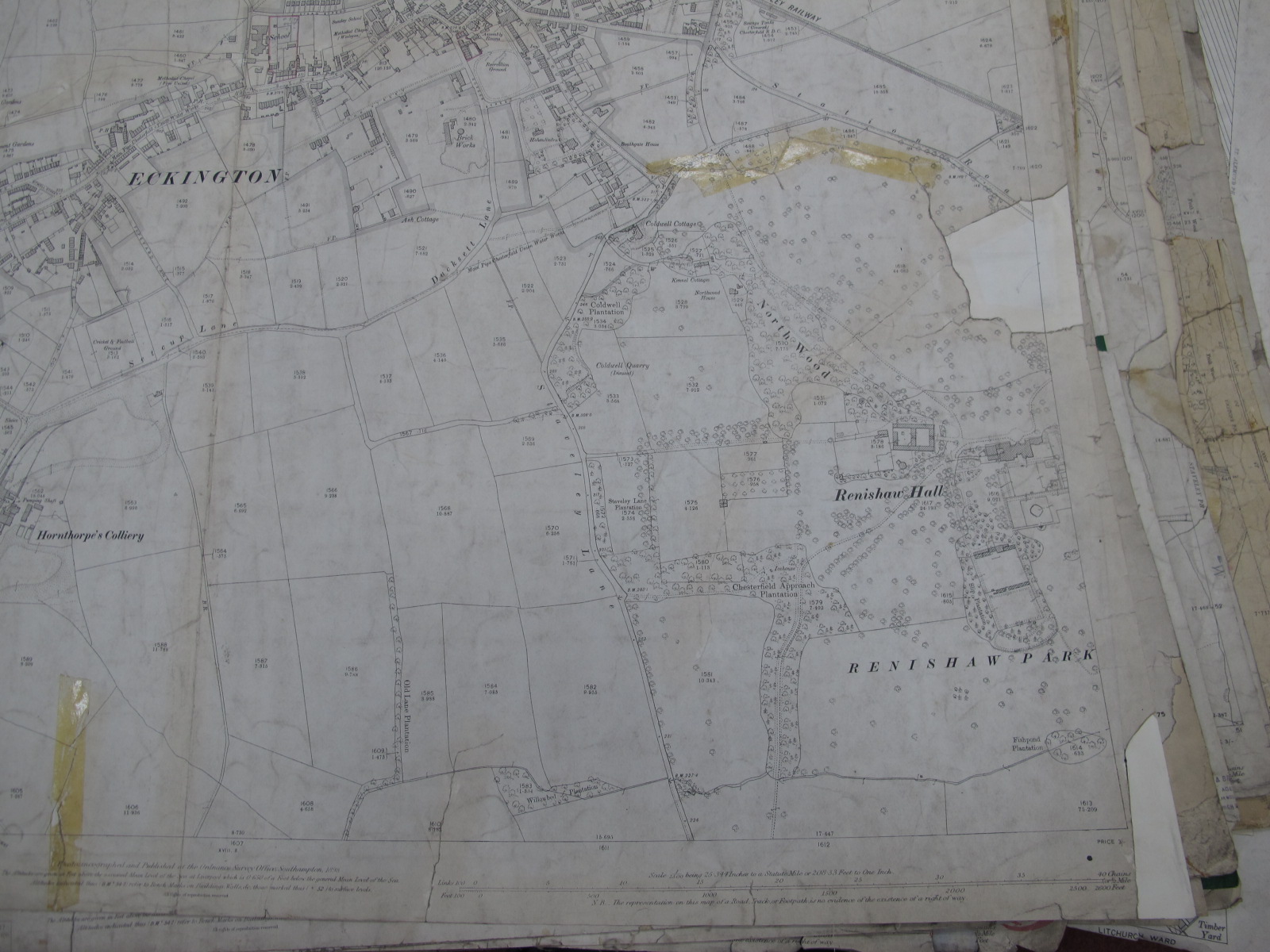Derbyshire Maps, to include Eckington, Renishaw, Coal Aston, Scarsdale, Dronfield, Dronfield - Image 2 of 11