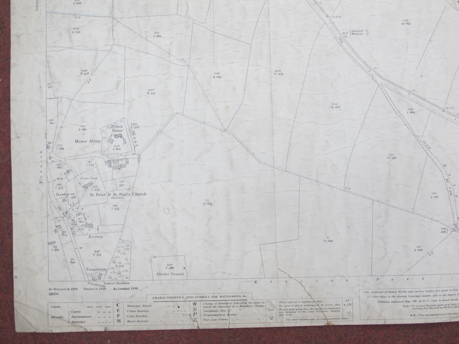West Riding Yorkshire Maps, Rotherham, Treeton, North Anston and area - some dates noted 1931, 1935, - Image 9 of 10