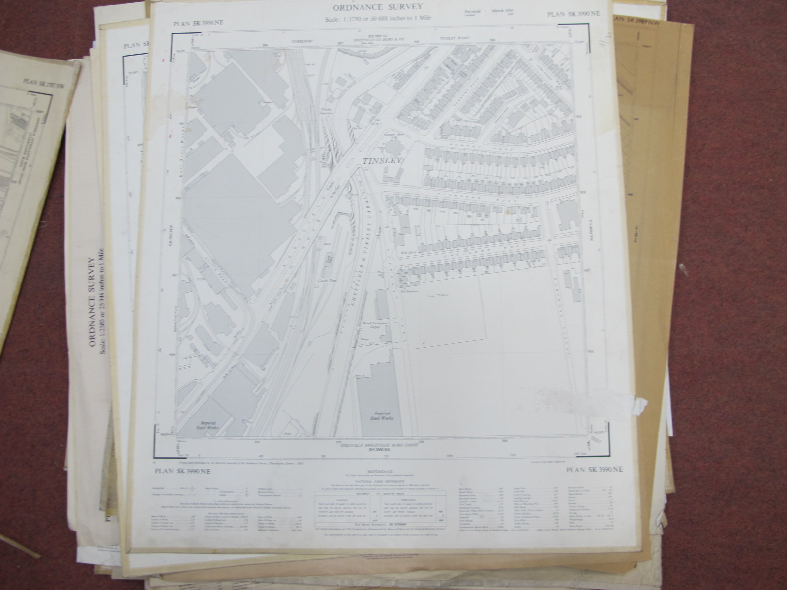 Sheffield North Maps, Meadowhead, Park, Tinsley, Upperthorpe - dates noted 1953, 1954, 1962, some - Image 10 of 10