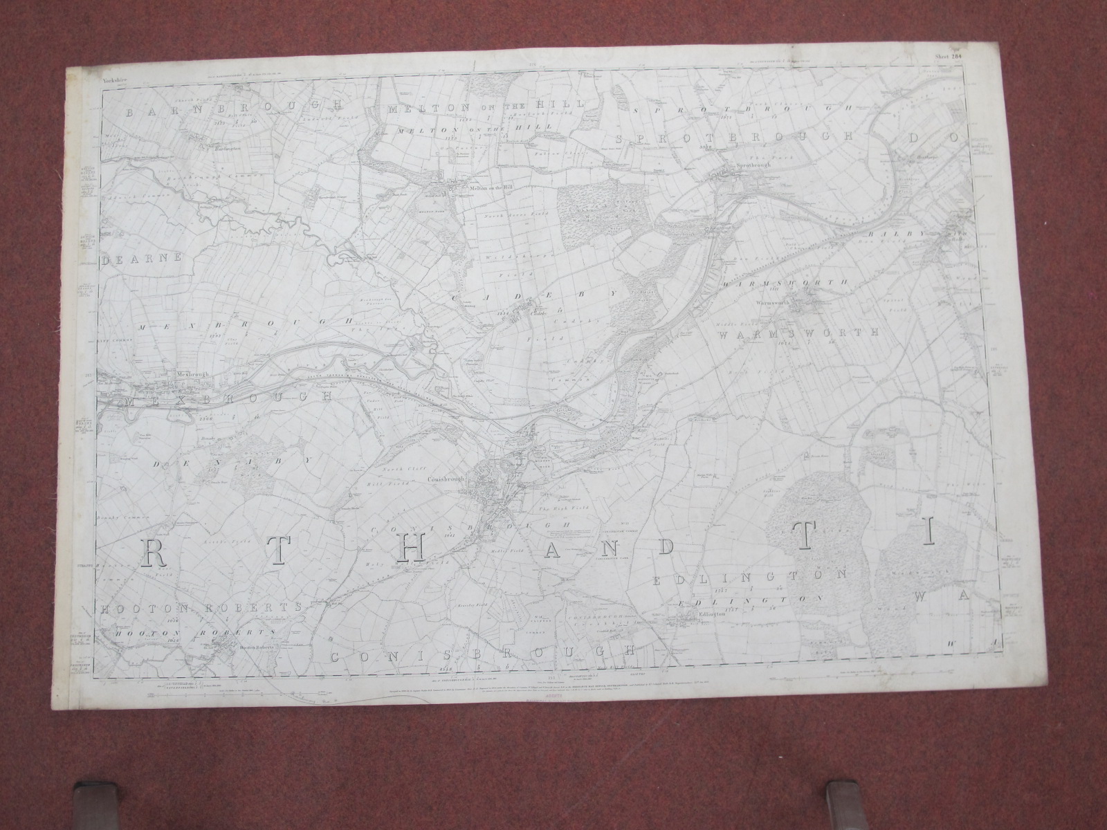 West Riding Yorkshire Maps, Rotherham and area - some dates noted 1902, 1903, 1922, 1935, various - Image 7 of 11