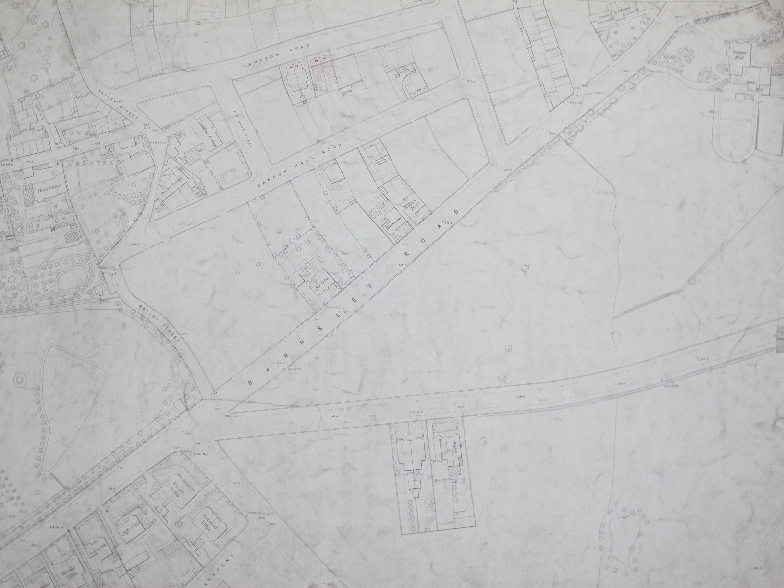 Derbyshire and Yorkshire Maps, some West Riding of Sheffield, to include City Centre, Neepsend, - Image 2 of 10