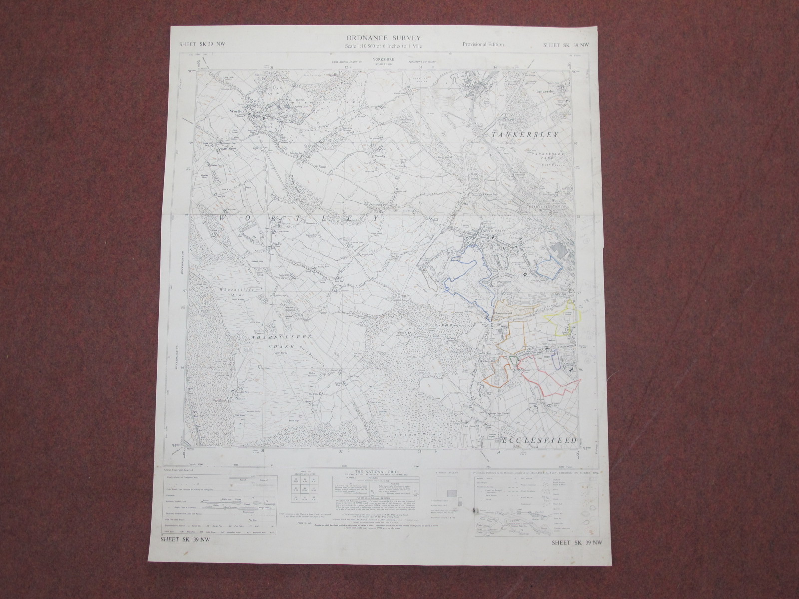 West Riding Yorkshire Maps, Rotherham and area, some dates noted - 1889, 1903, 1959, 1960, various - Image 6 of 10