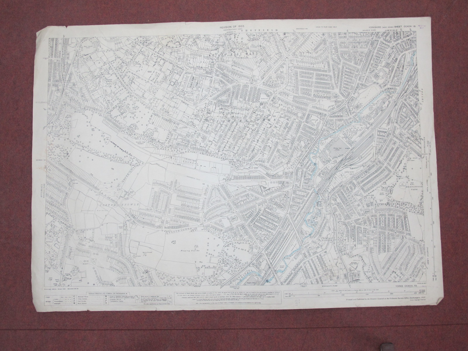 Derbyshire and Yorkshire Maps, some West Riding of Sheffield, to include City Centre, Neepsend, - Image 8 of 10
