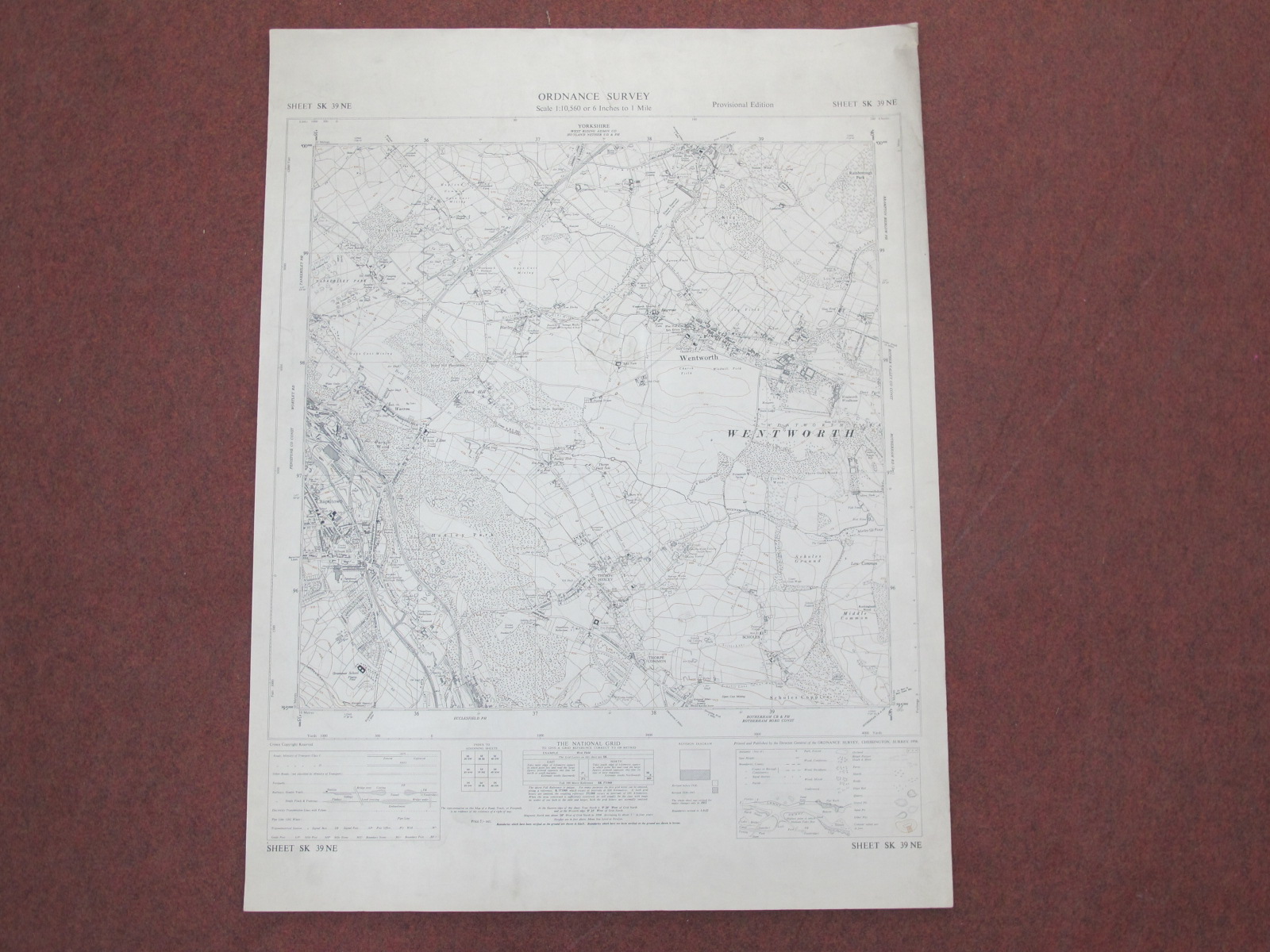 West Riding Yorkshire Maps, Rotherham and area, some dates noted - 1889, 1903, 1959, 1960, various - Image 8 of 10
