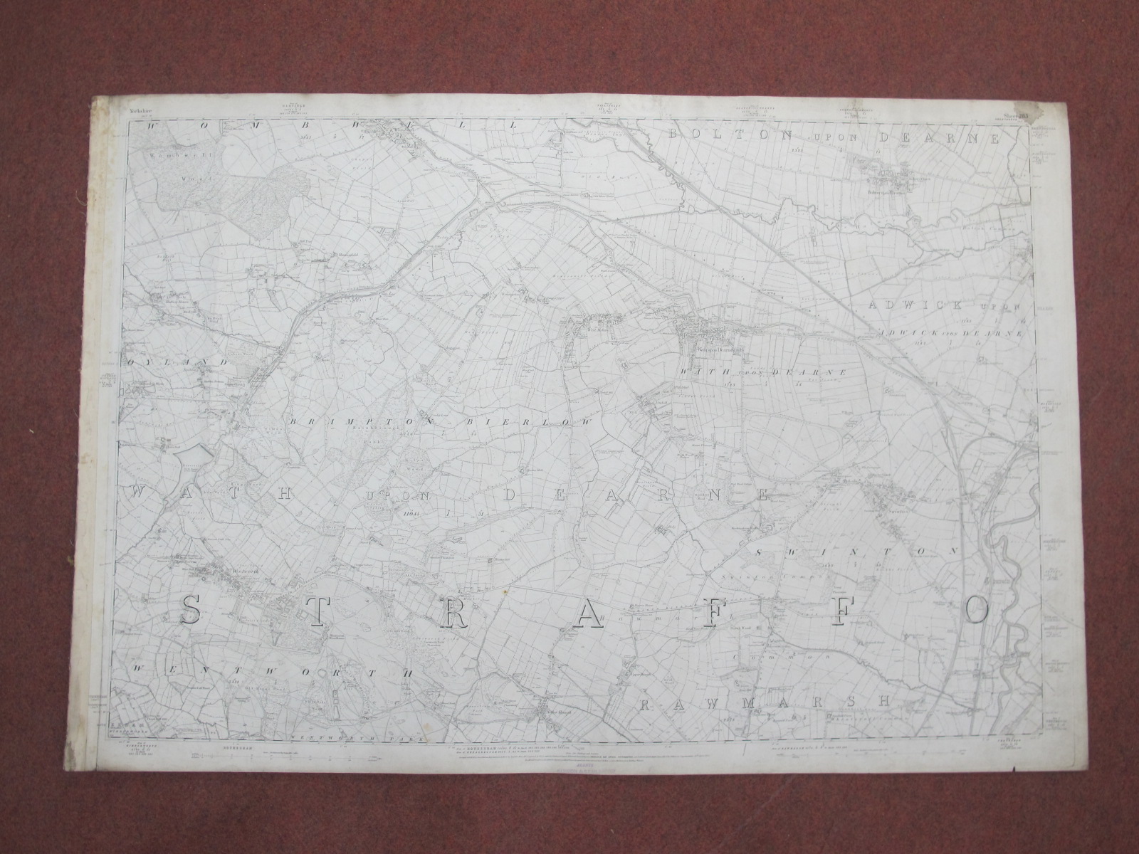 West Riding Yorkshire Maps, Rotherham and area - some dates noted 1902, 1903, 1922, 1935, various - Image 8 of 11