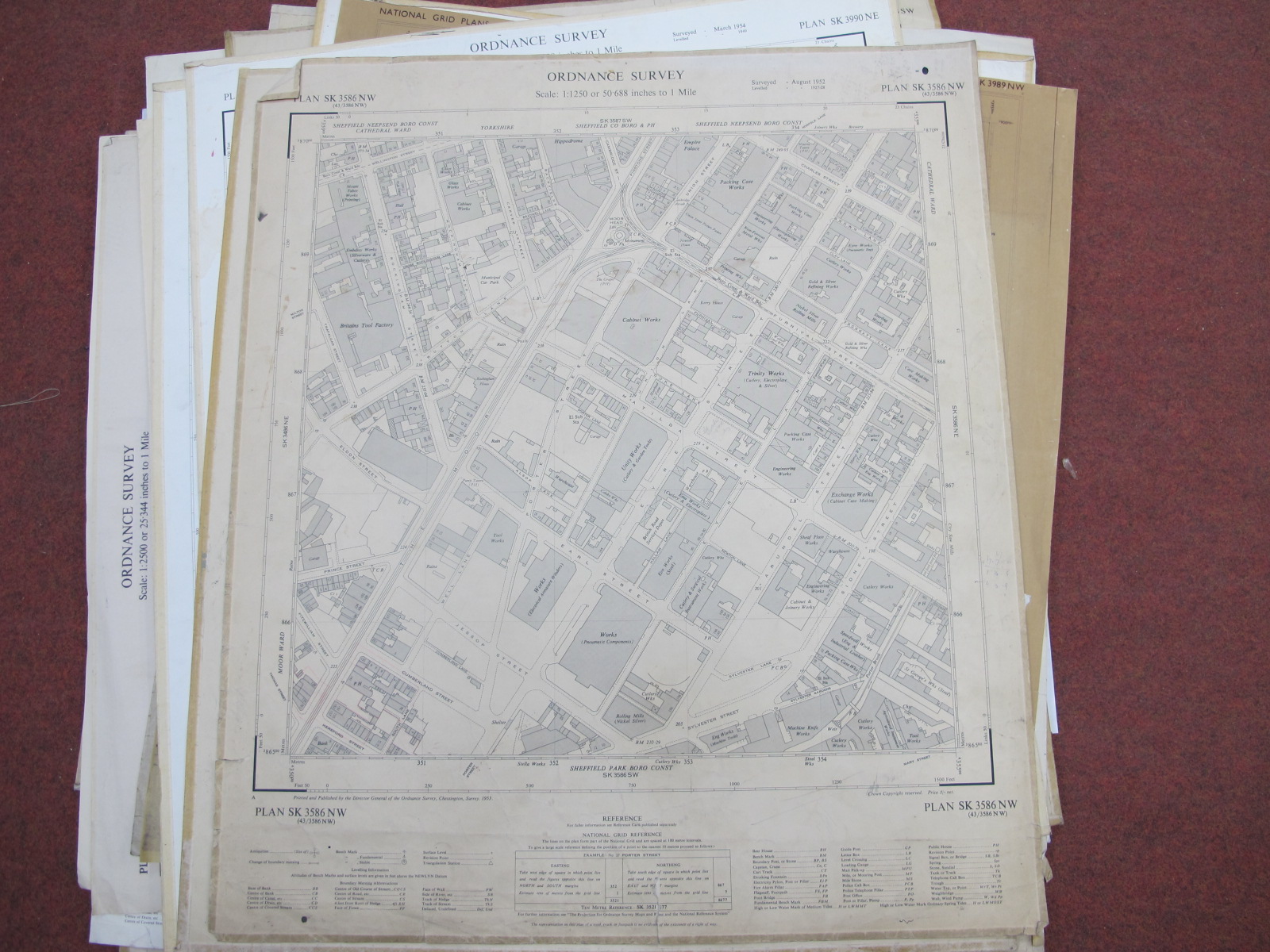 Sheffield North Maps, Meadowhead, Park, Tinsley, Upperthorpe - dates noted 1953, 1954, 1962, some - Image 8 of 10