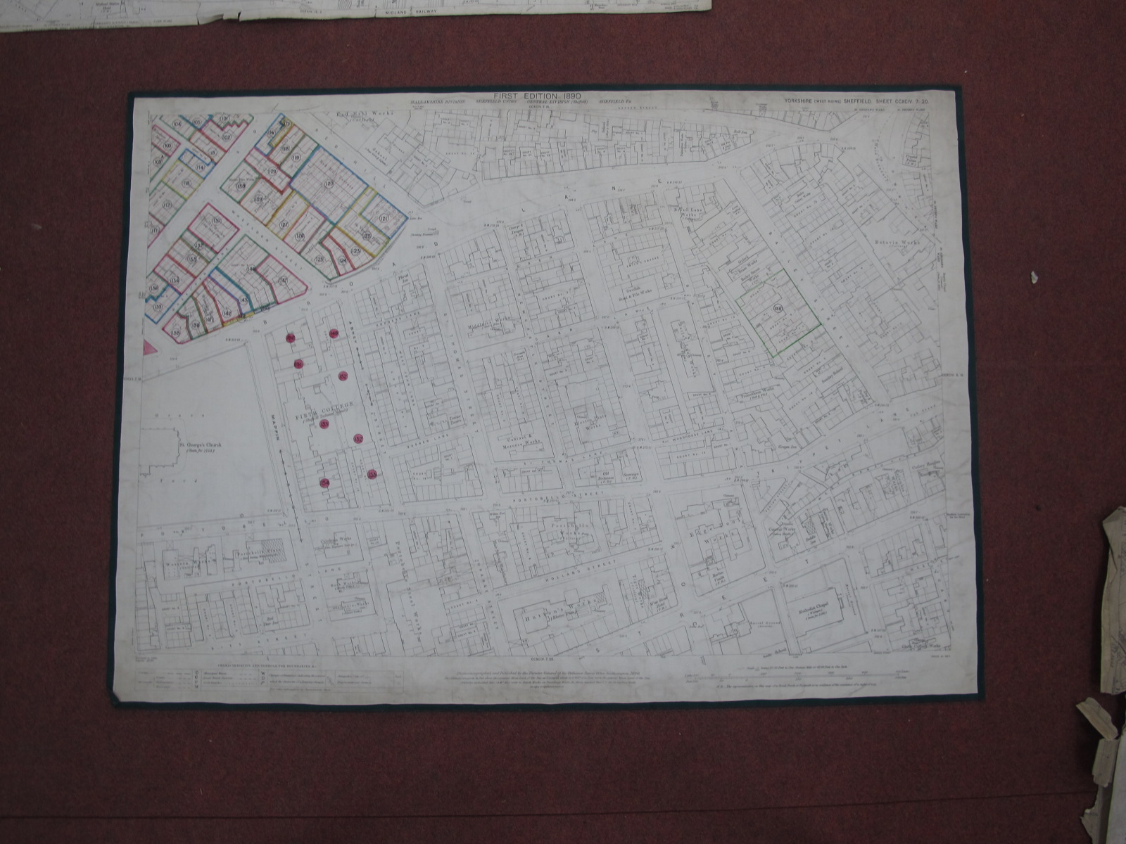 Sheffield Central Maps, Attercliffe - Darnall - some dates noted, 1890, 1903, 1967, various - Image 8 of 10