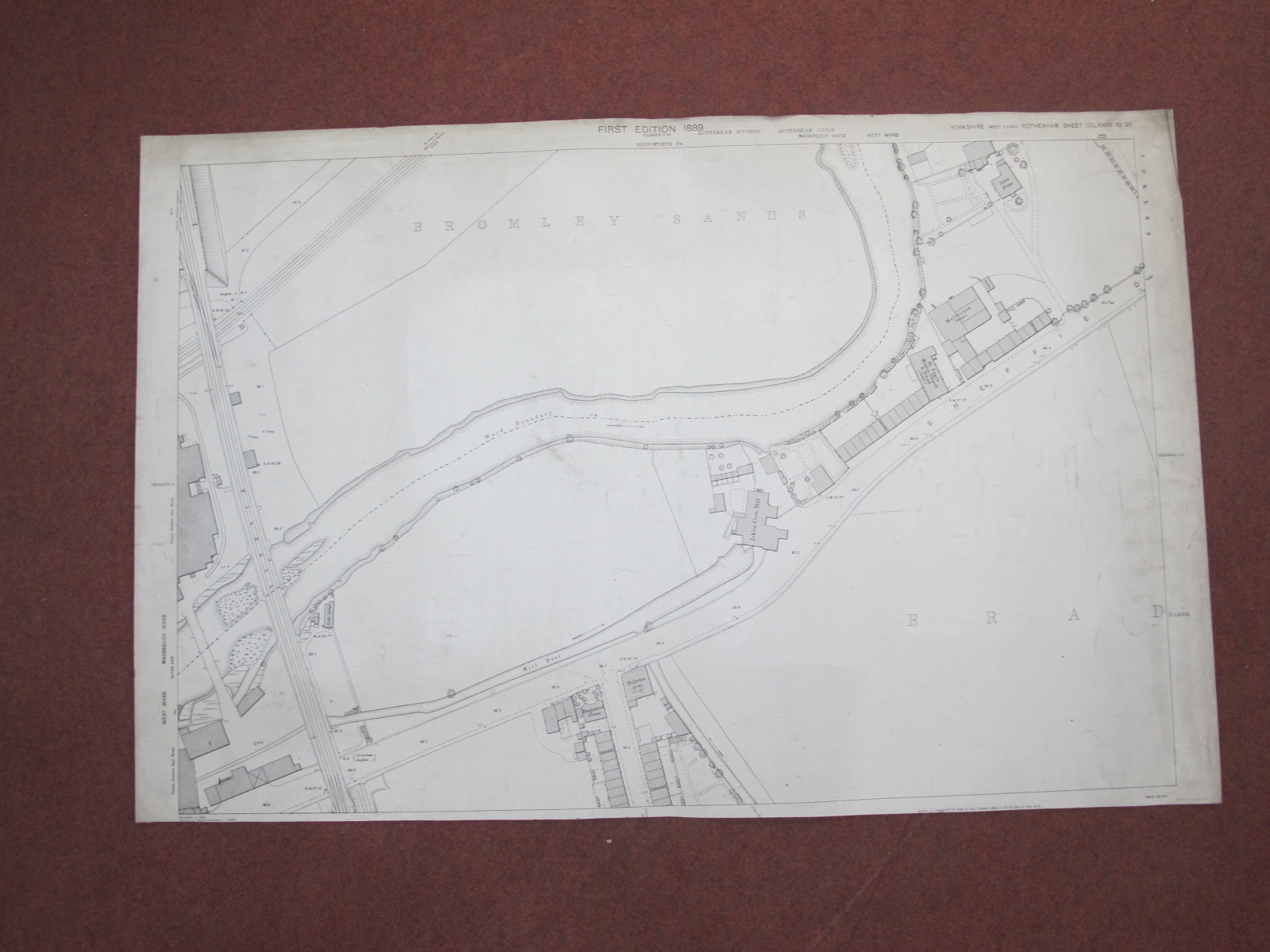 West Riding Yorkshire Maps, Rotherham and area, some dates noted, 1893, 1903, 1906, 1936, various - Image 2 of 11