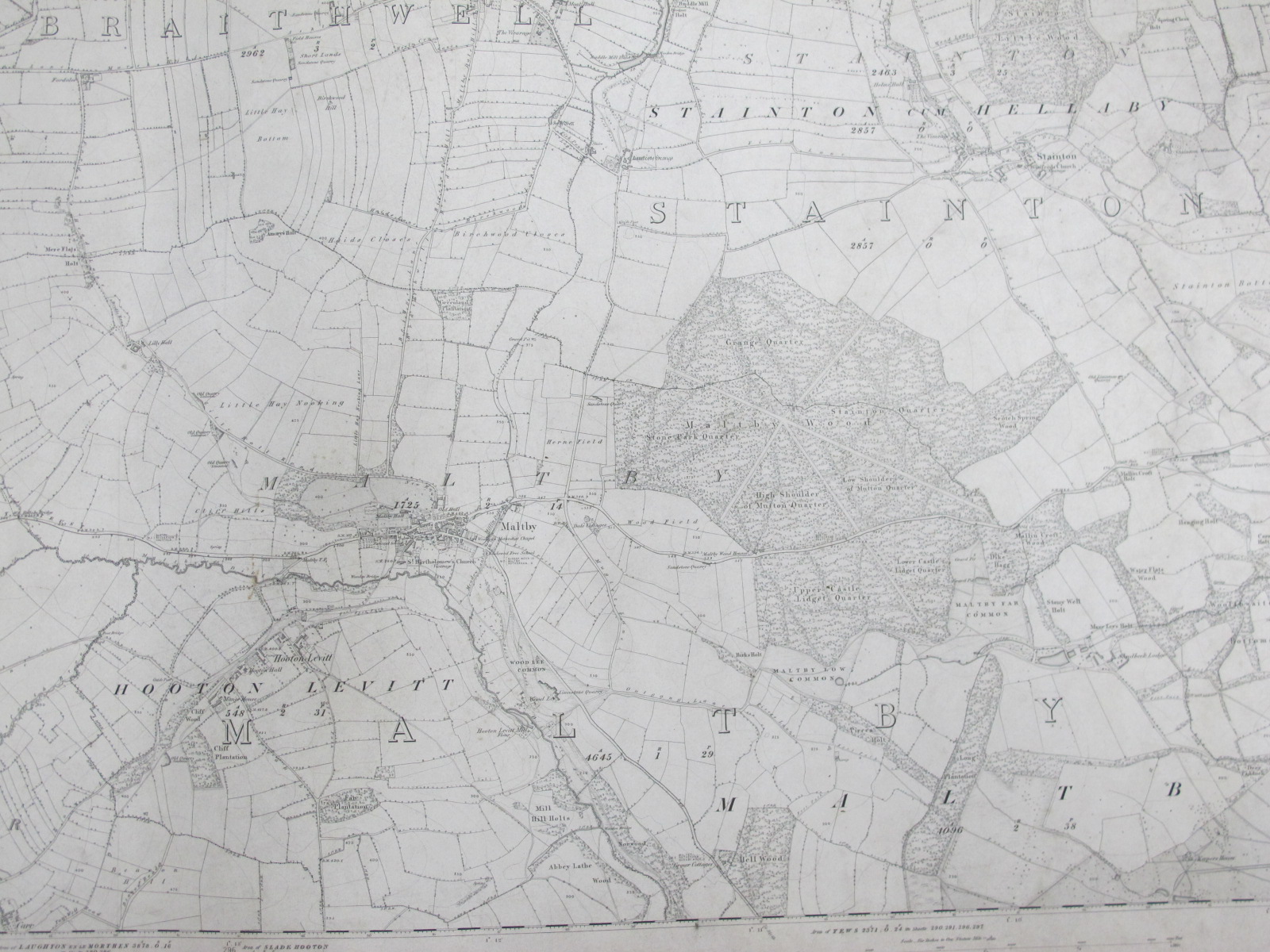 West Riding Yorkshire Maps, Rotherham and area, some dates noted, 1893, 1903, 1906, 1936, various - Image 11 of 11