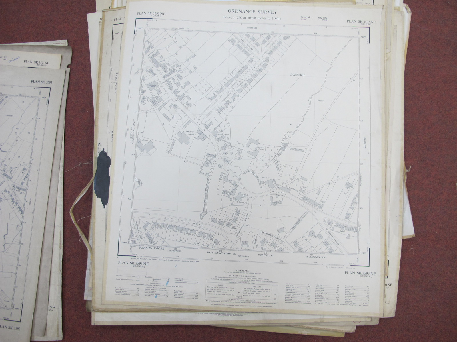 West Riding Yorkshire Maps, Sheffield Central, North, Penistone, Broomhill, Crookesmoor, - Image 3 of 10
