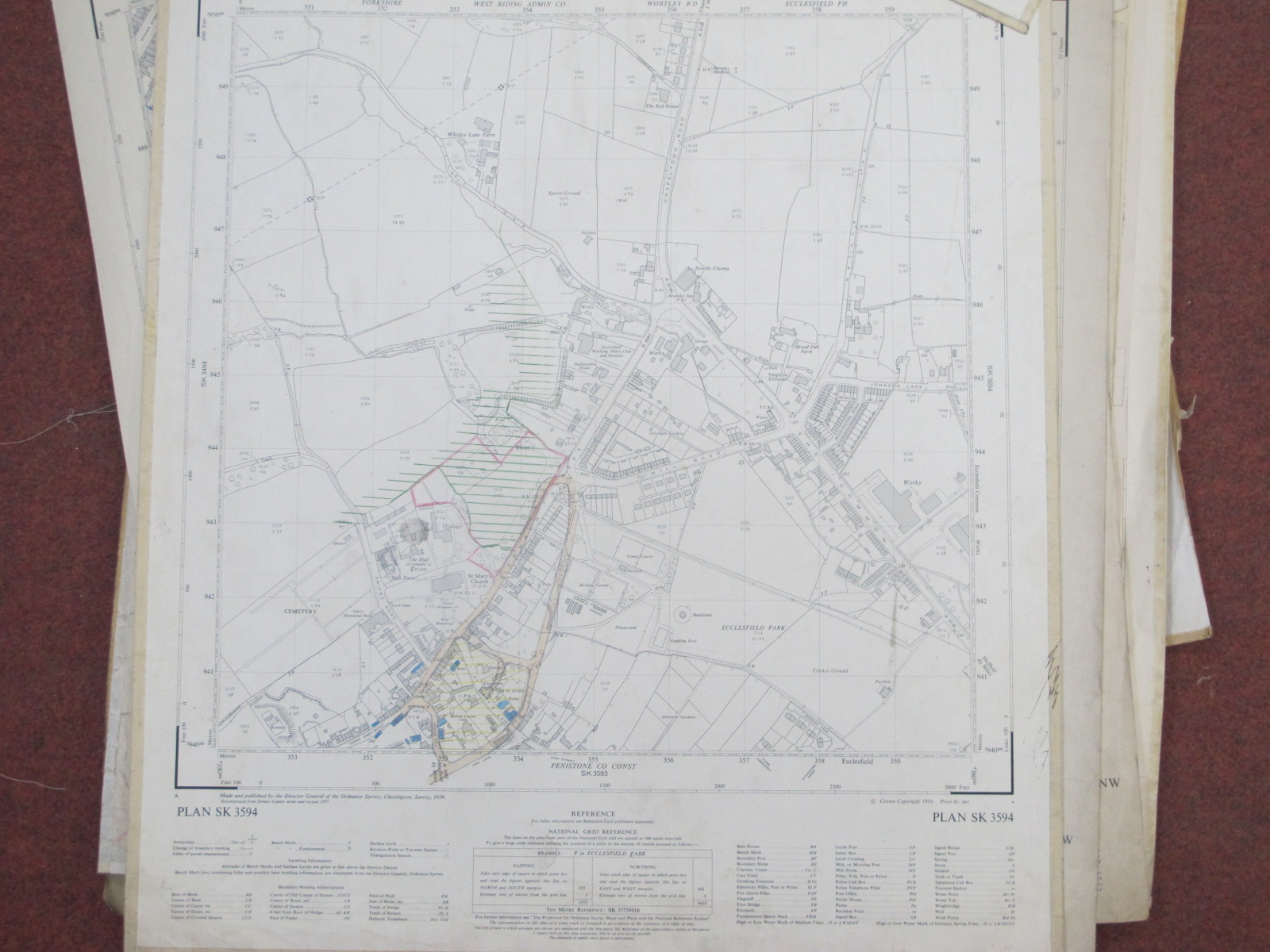 West Riding Yorkshire Maps, Sheffield Central, North, Penistone, Broomhill, Crookesmoor, - Image 7 of 10