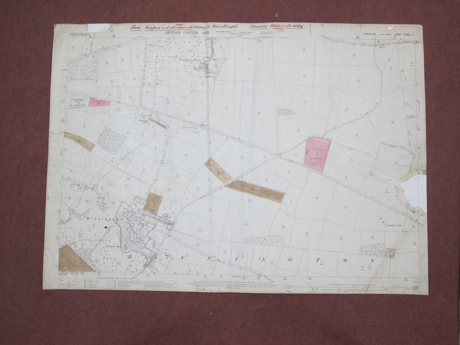 West Riding Yorkshire Maps, Rotherham, North Anston, Todwick and area - some dates noted, 1892, - Image 7 of 9