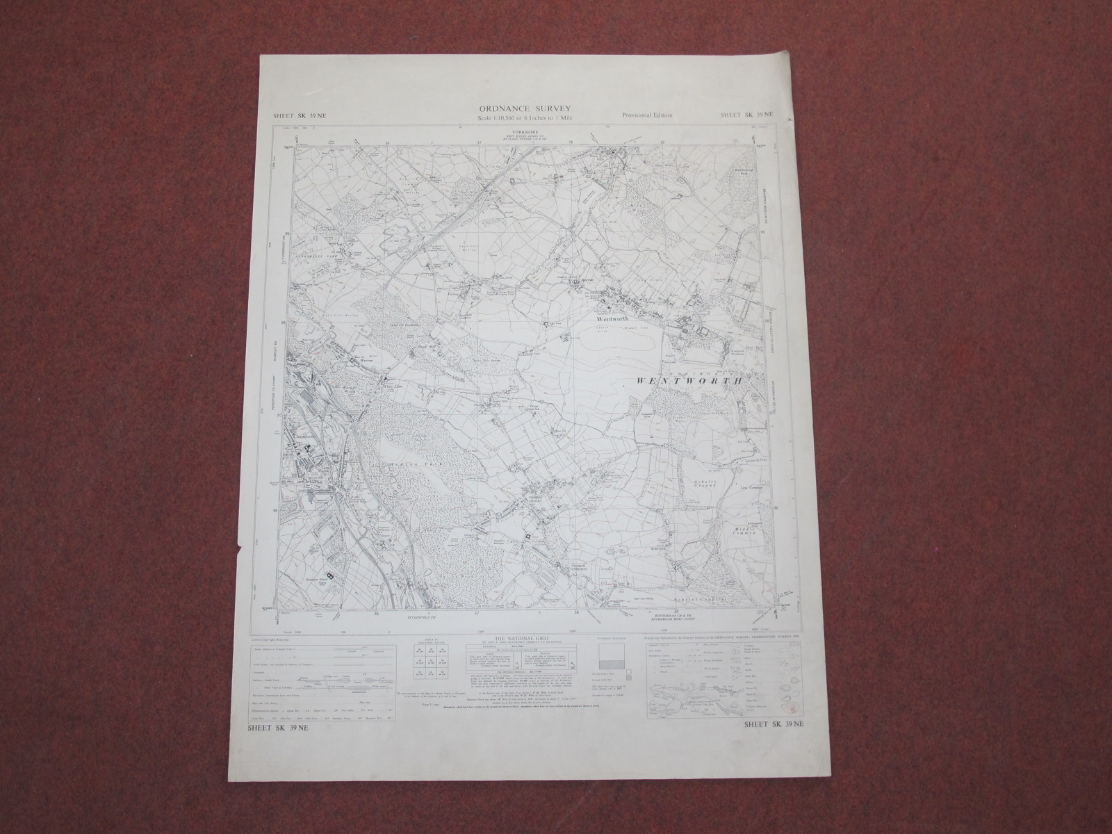 West Riding Yorkshire Maps, Rotherham and area, some dates noted - 1889, 1903, 1959, 1960, various - Image 9 of 10