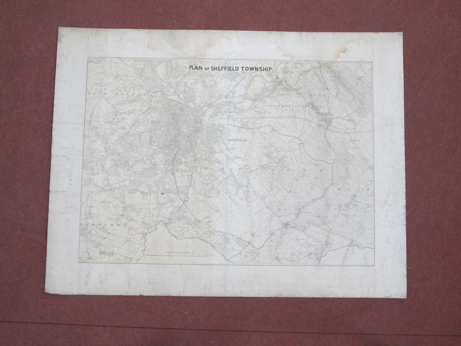 Derbyshire and Yorkshire Maps, some West Riding of Sheffield, to include City Centre, Neepsend, - Image 7 of 10