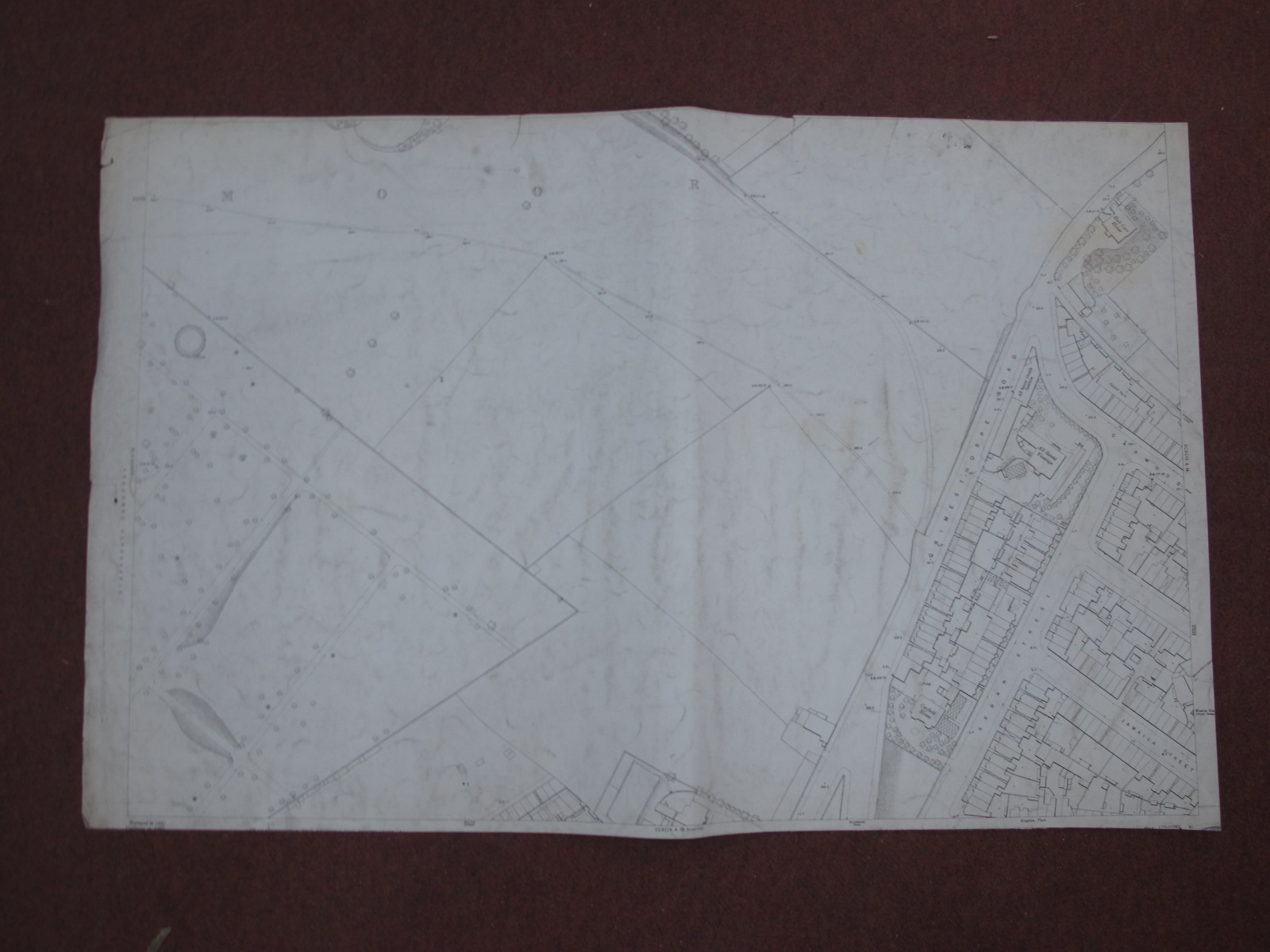 Sheffield Maps, Brightside, Burngreave - some dates noted, 1893, 1890, various scales, dirty and