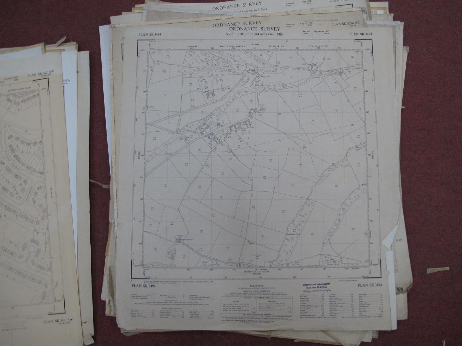 Sheffield Central, North Maps, Parson Cross, Shirecliffe, Firth Park - dates noted 1952, 1953, 1955, - Image 7 of 7