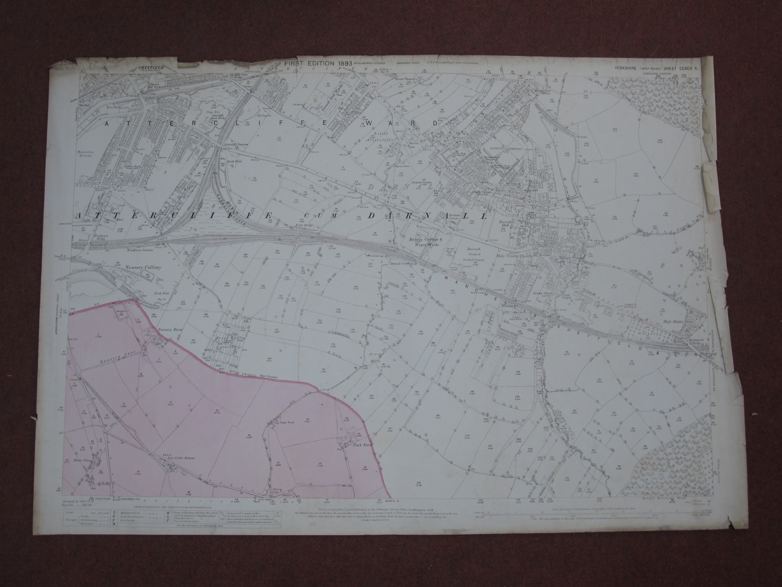 Sheffield Maps, Brightside, Attercliffe - some dates noted 1889, 1891, 1935, various scales, many - Image 5 of 10