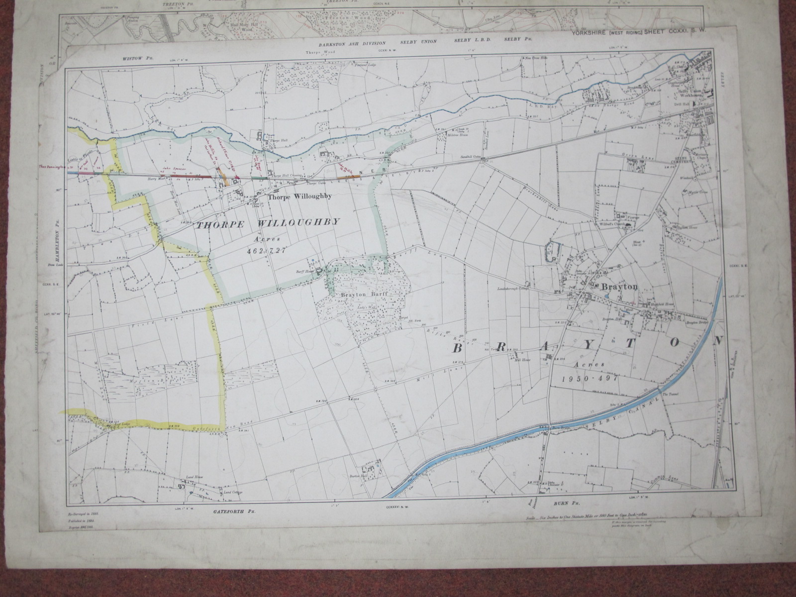 West Riding Yorkshire Maps, Rotherham and area, some dates noted - 1889, 1903, 1959, 1960, various - Image 2 of 10