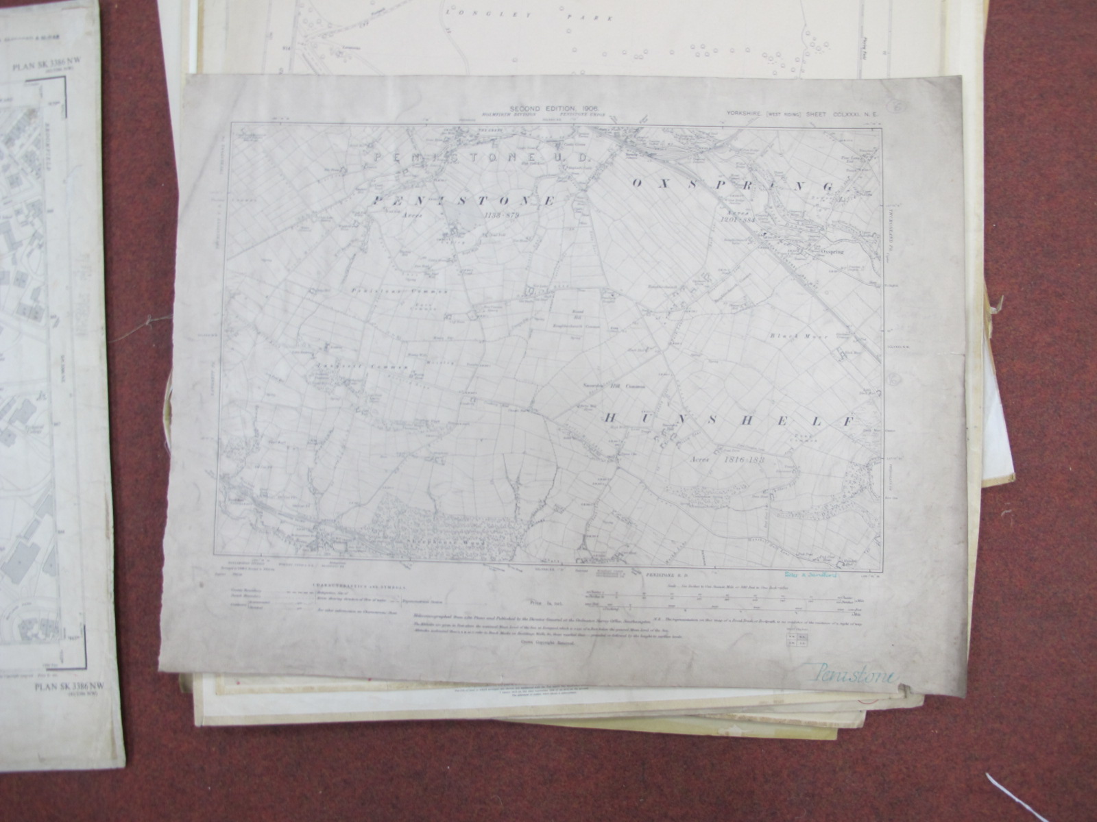 West Riding Yorkshire Maps, Sheffield Central, North, Penistone, Broomhill, Crookesmoor, - Image 2 of 10