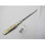 A XX Century Promotional 'Hoover Ltd' Letter Opener with folding blade (W. Fisher, Sheffield),