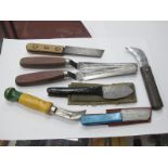 A Quantity of Tradesmen Knives, of various shapes and sizes,(7).