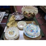 Royal Doulton Bunnykins Bowls, Plates, later XIX Century jardiniere Masons 'Strathmore' bowls