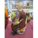 A William Moorcroft Toby Jug, with Kevin Francis backstamp, limited edition No 59/350, 21cm high.