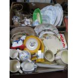 Grindley Dinner Ware, Regal tea pot, fruit set, other ceramics, glassware:- Two Boxes.