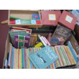 Ladybird Books, Philip & Tacey Sort and Sound games, rubber stamps, children's blocks, etc:- One