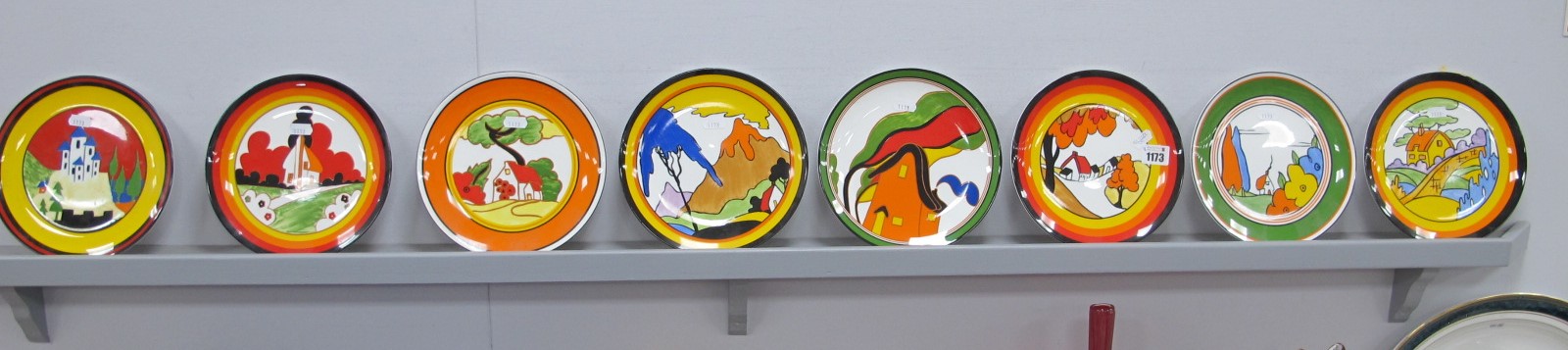 Wedgwood Bizarre World of Clarice Cliff Collectors Plates, with boxes. (8)