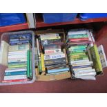 Books, including cricket, football, military, etc:- Three Boxes