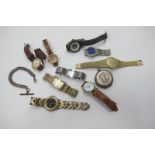 A Silver Hallmarked Pocketwatch (damaged), case, gents watches.