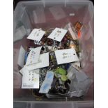 A Mixed Lot of Assorted Costume Jewellery, including beads, bangles, earstuds etc :- One Box