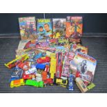 A Collection of Diecast Model Vehicles, by Dinky, Matchbox, Tonka and others, white metal figures,