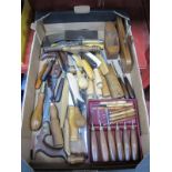 WoodworkersTools - Jouin Spoke Shave, Crown of Sheffield, Mosley, Betts, Swedish chisels and other