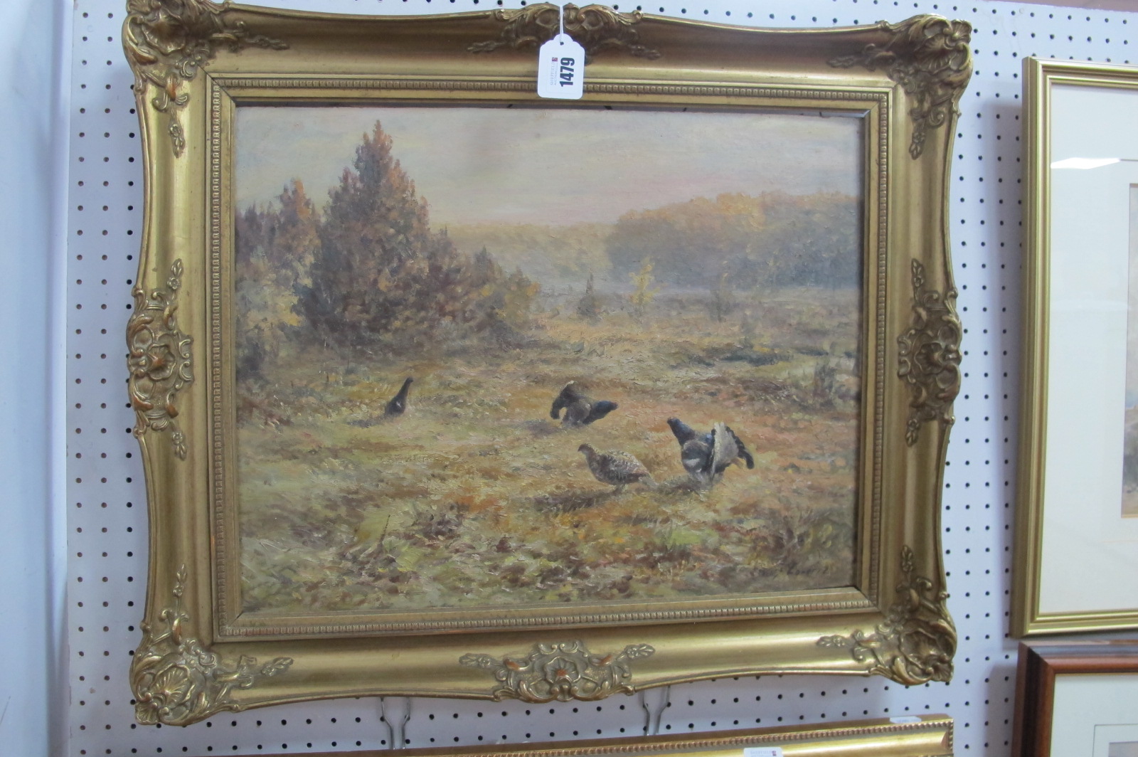 *ARR Wilhelm (Willi) Lorenz (1901-1981), Game Birds in an Autumn Landscape, oil on board, signed