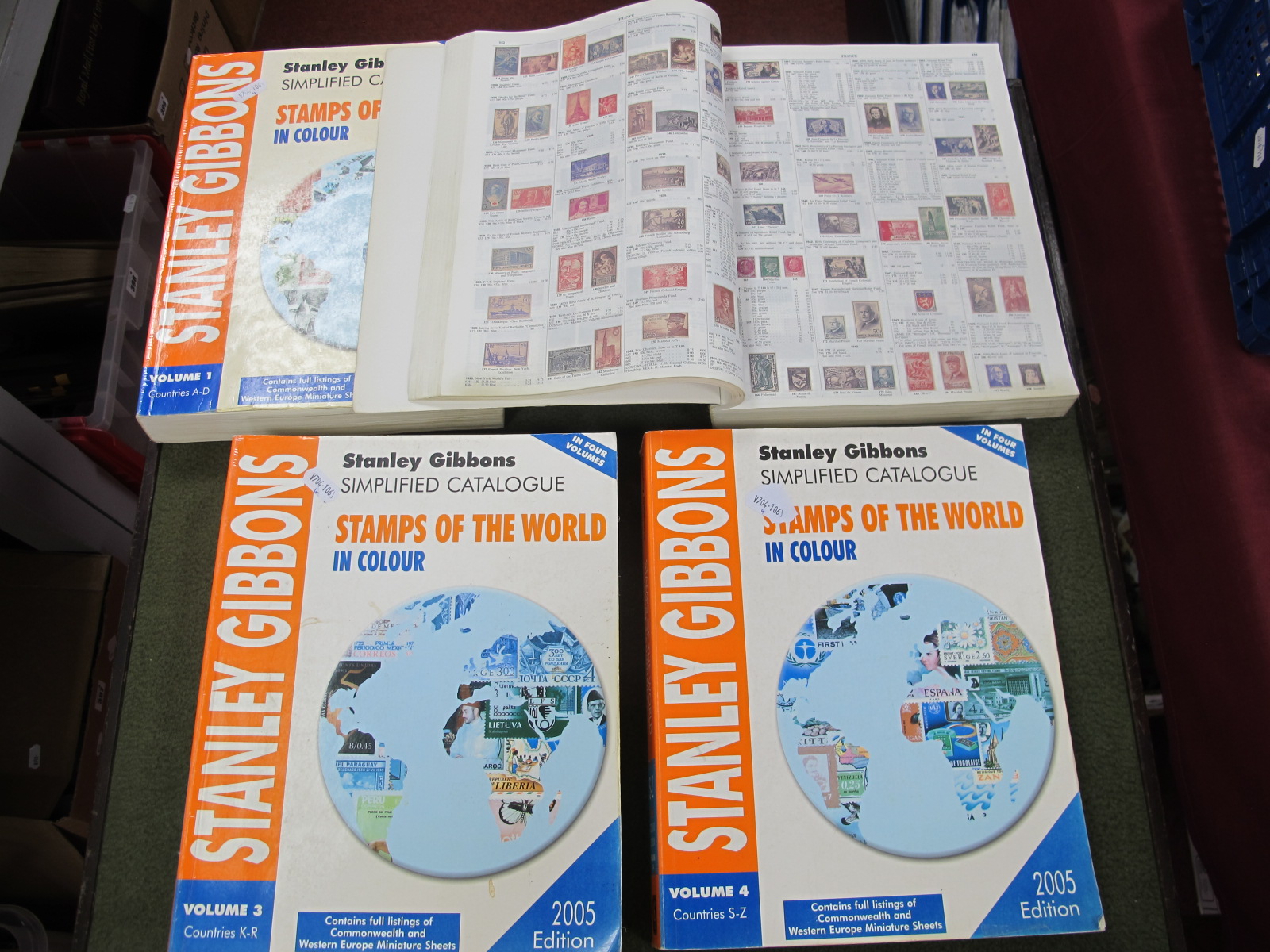 Four Volume Set of S.G 'Stamps of The World' Catalogue, 2005 Edition.