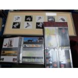 Two Royal Mail Presentation Pack Albums, with £170 mint face value and a few FDC's. Plus a 35" x