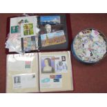 A Small Accumulation of Worldwide Stamps and Covers, (includes some G.B FDC's, in albums and loose