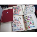 World Stamp Collection, early to modern, housed in five luxury springback albums.