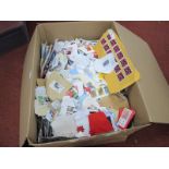 A Box Containing Over 3KG of Worldwide Stamps, mainly on paper (kiloware).
